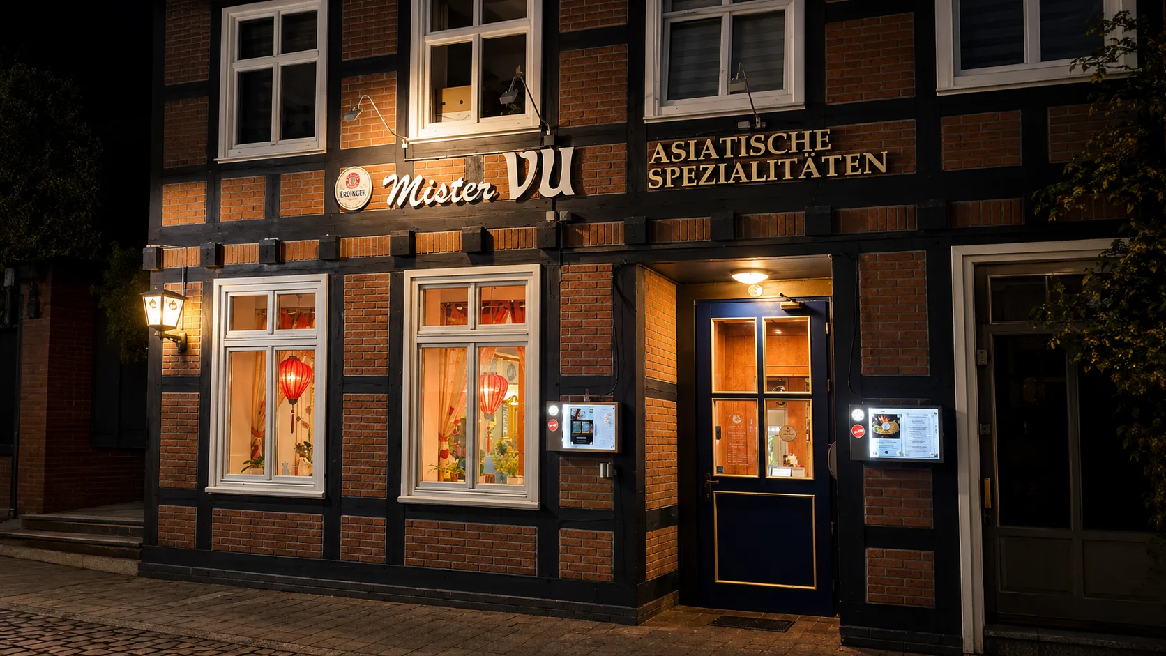 Außenansicht des Asia Restaurant Mister Vu in der historischen Stader Altstadt